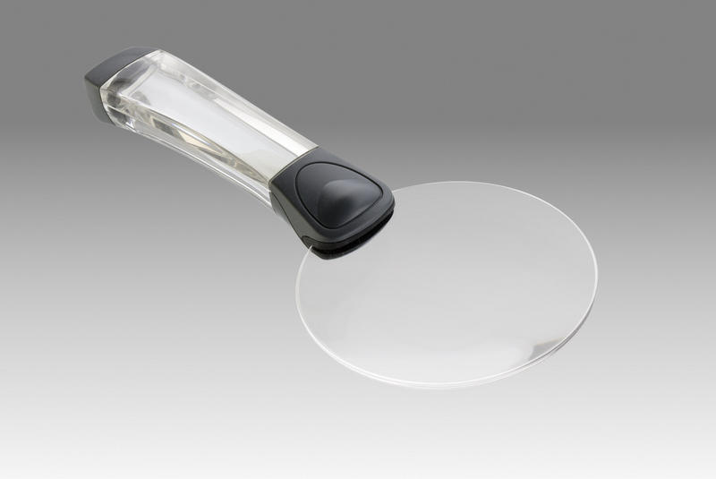 D 132 – LCH RLC90 - Magnifier hand held rimless and with transparent handle